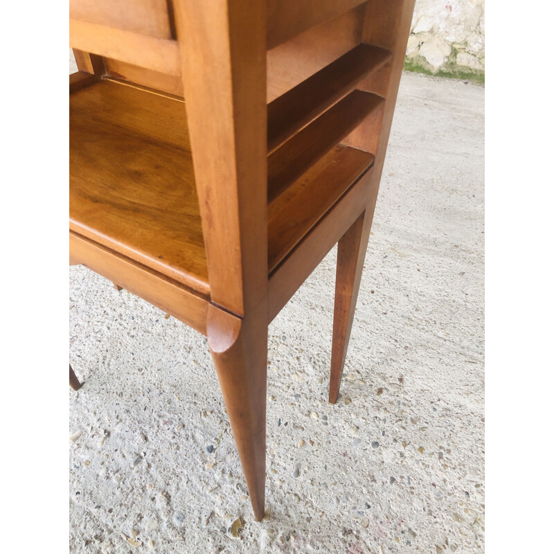 Pair of vintage art deco bedside tables, Italian 1950s