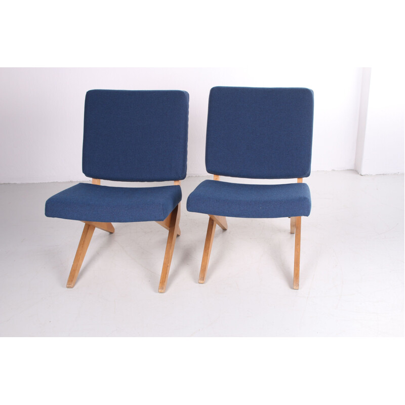 Paar loungestoelen FB18 van Jan van Grunsven voor Pastoe 1950