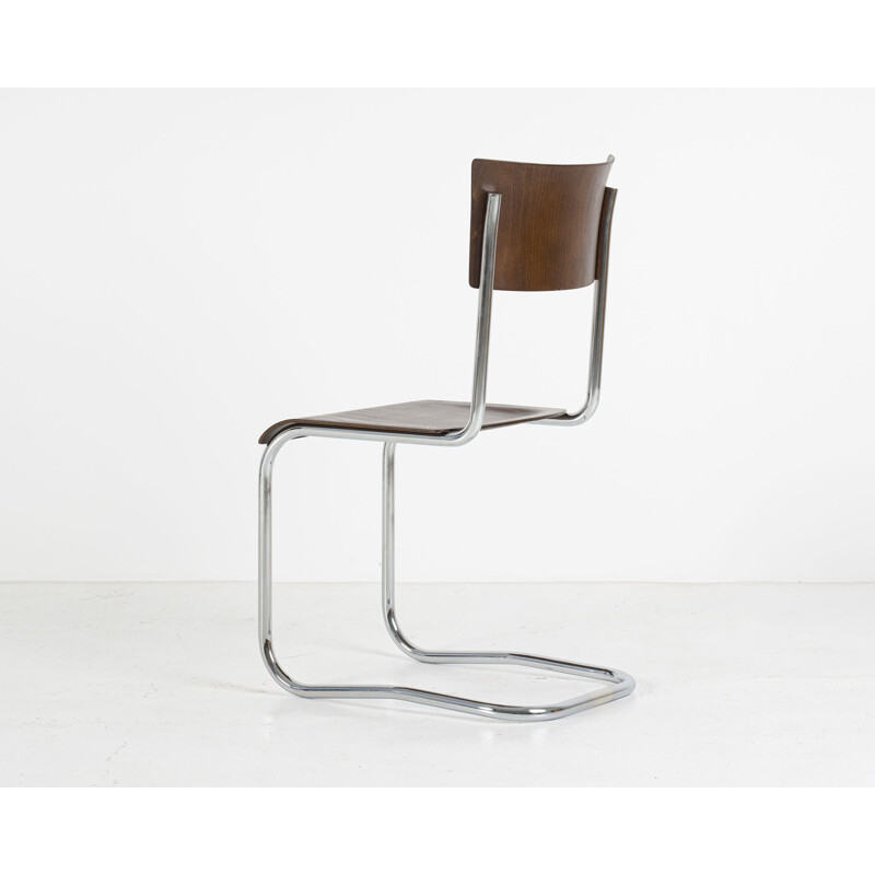 Paire of vintage S43 Cantilever chairs by Mart Stam for Thonet 1940s