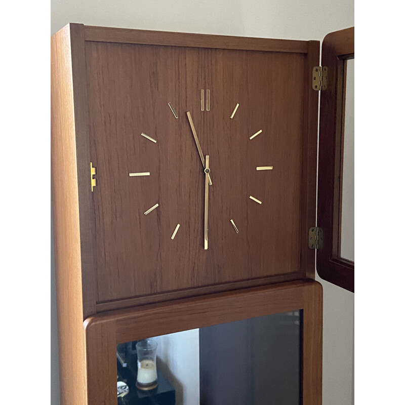 Vintage Teak Longcase Clock Scandinavian