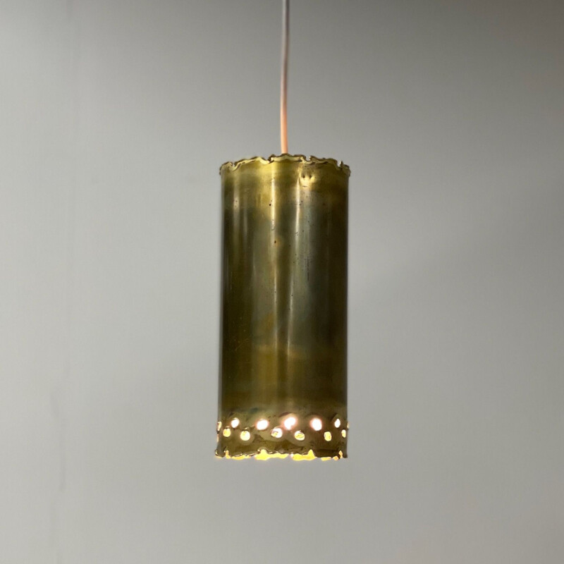 Vintage Brutalist Pendant Lamp by Svend Aage for Holm Sorensen & Co, Denmark 1970s