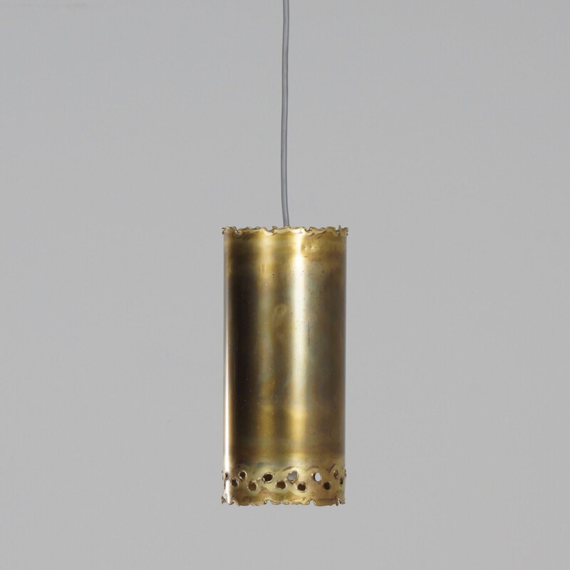 Vintage Brutalist Pendant Lamp by Svend Aage for Holm Sorensen & Co, Denmark 1970s