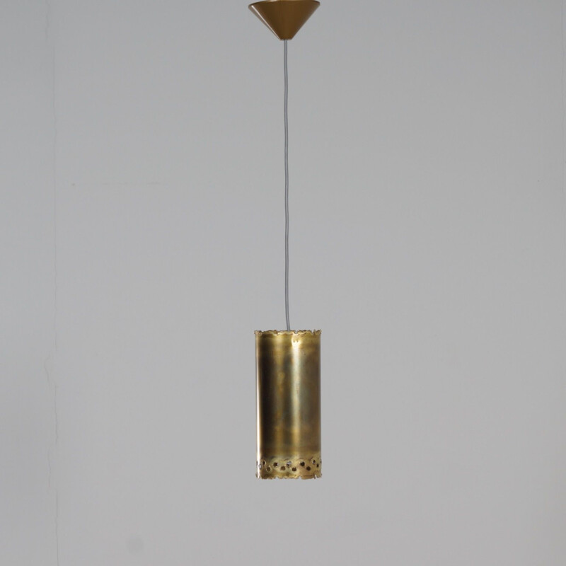 Vintage Brutalist Pendant Lamp by Svend Aage for Holm Sorensen & Co, Denmark 1970s