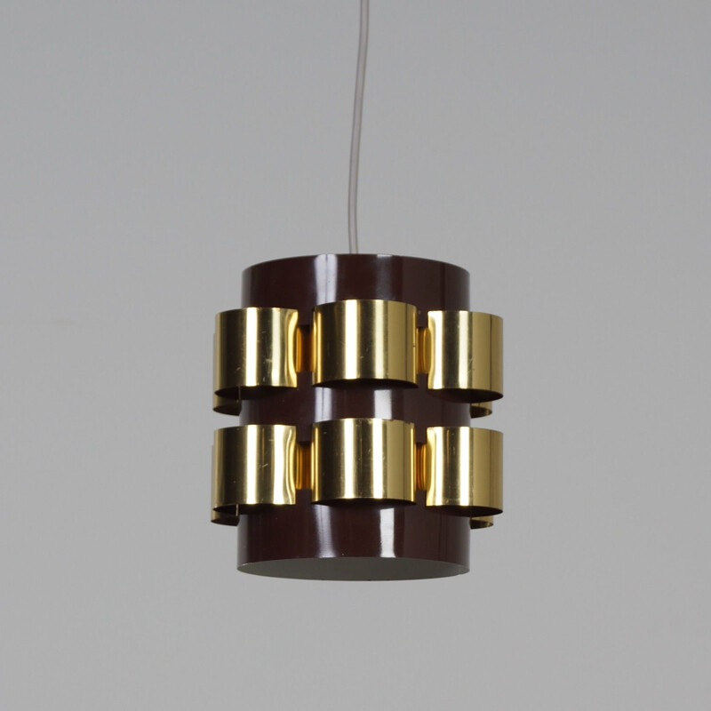 Vintage Pendant by Werner Schou for Coronell Elektro, Danish 1970s