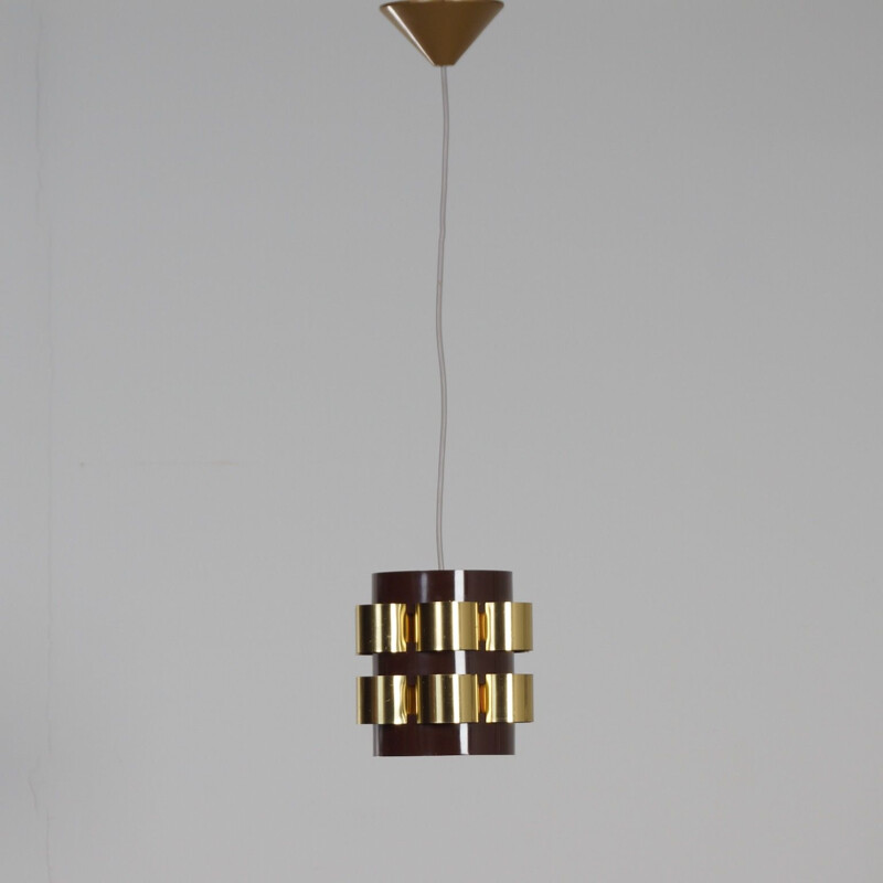 Vintage Pendant by Werner Schou for Coronell Elektro, Danish 1970s