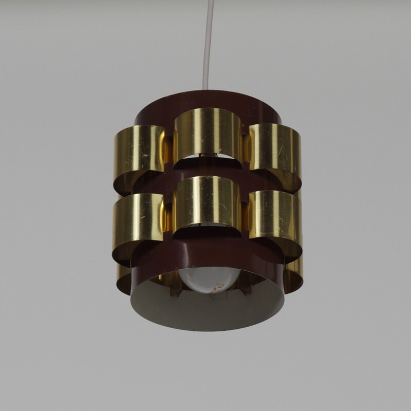 Vintage Pendant by Werner Schou for Coronell Elektro, Danish 1970s