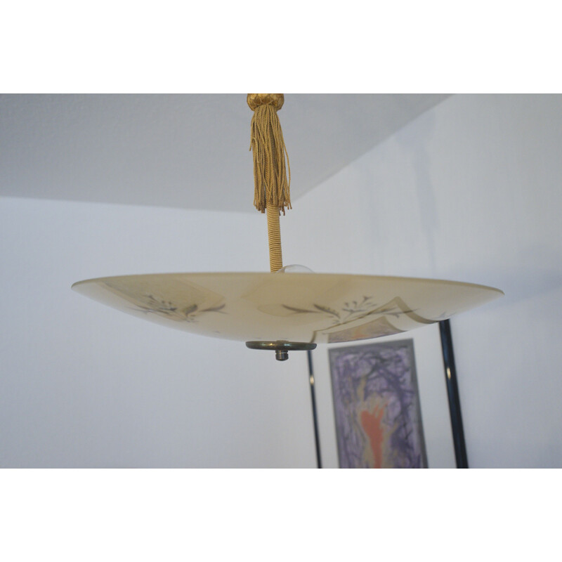 Vintage Rockabilly Ceiling Lamp UFO, Sweden 1950s