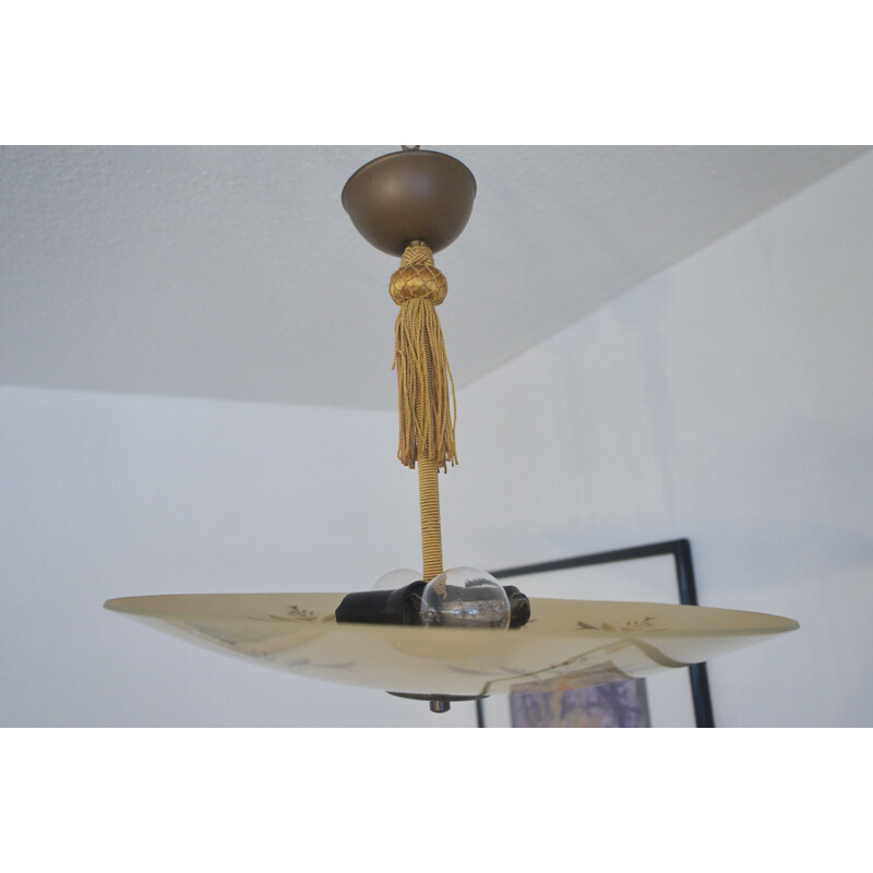 Vintage Rockabilly Ceiling Lamp UFO, Sweden 1950s