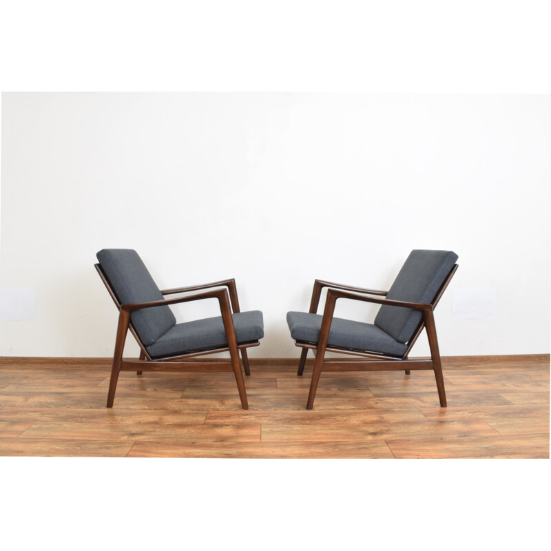 Pair of vintage Lounge Chairs Stefan, Poland 1960s