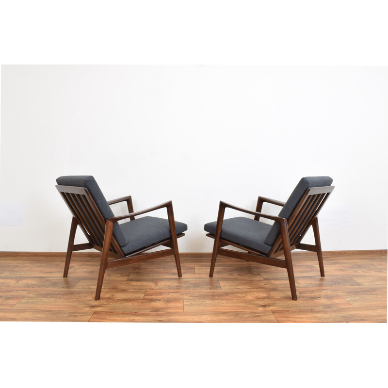 Pair of vintage Lounge Chairs Stefan, Poland 1960s
