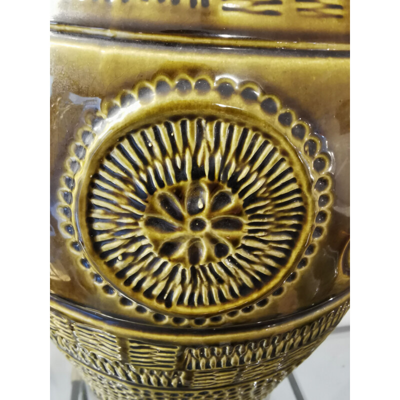 Vintage-Vase aus Eiskeramik, Westdeutschland