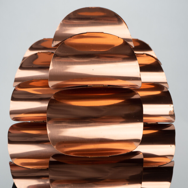 Vintage copper pendant lamp by Thorsten Orrling for Hans-Agne Jakobsson, 1960s