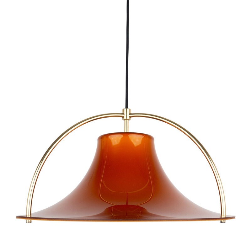 Vintage pendant lamp by Jo Hammerborg & Fog og Morup, Danish 1977s