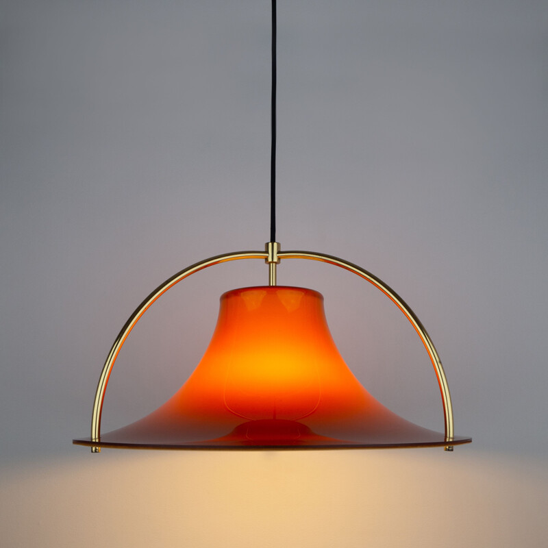 Vintage pendant lamp by Jo Hammerborg & Fog og Morup, Danish 1977s