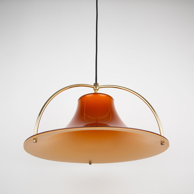 Vintage pendant lamp by Jo Hammerborg & Fog og Morup, Danish 1977s