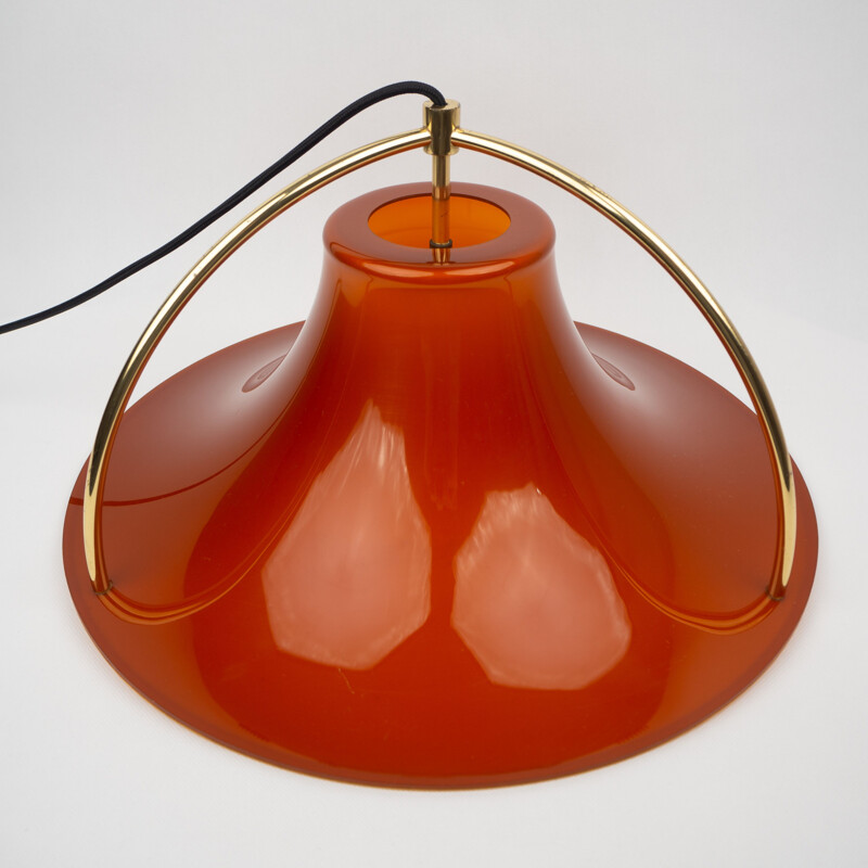 Vintage pendant lamp by Jo Hammerborg & Fog og Morup, Danish 1977s