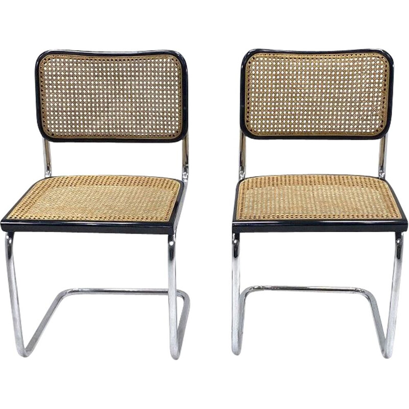 Pair of Marcel Breuer's Cesca B32 vintage chair