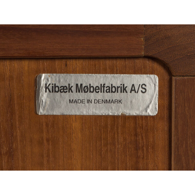 Vintage teak highboard from Kibaek Møbelfabrik 1960