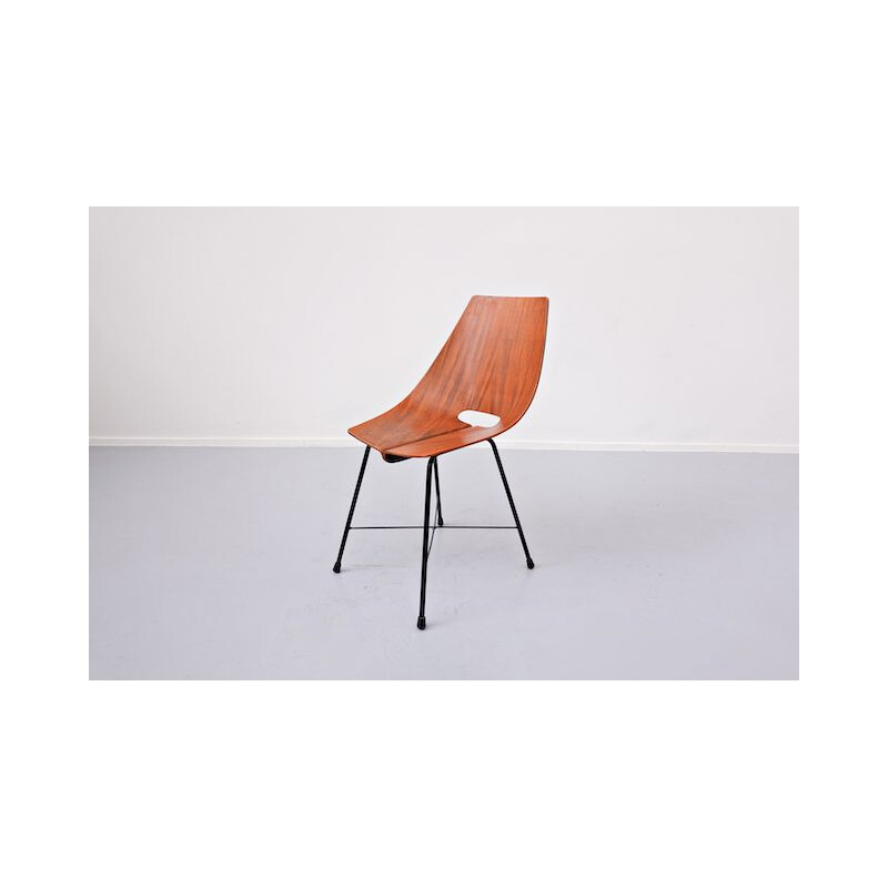 Set of 6 vintage chairs by Carlo Ratti 1960