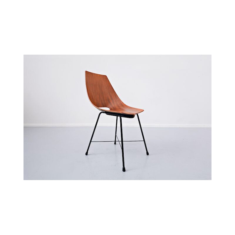 Set of 6 vintage chairs by Carlo Ratti 1960