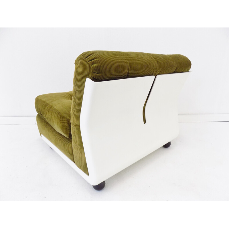 Vintage Amanta armchair in green reed by Mario Bellini CB Italia 