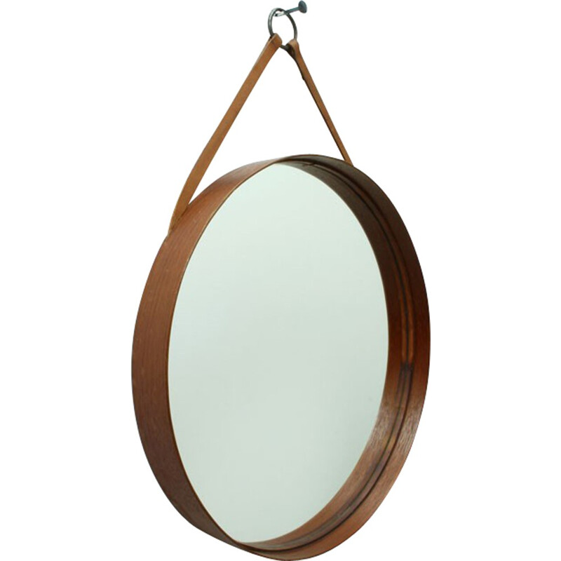 Miroir scandinave Glas Master Markaryd avec bois de teck - 1960