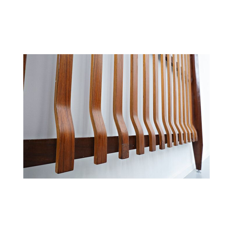 Vintage teak coat rack, Italy 1960