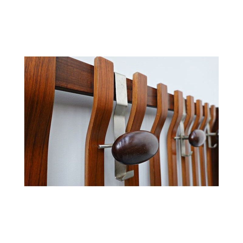 Vintage teak coat rack, Italy 1960