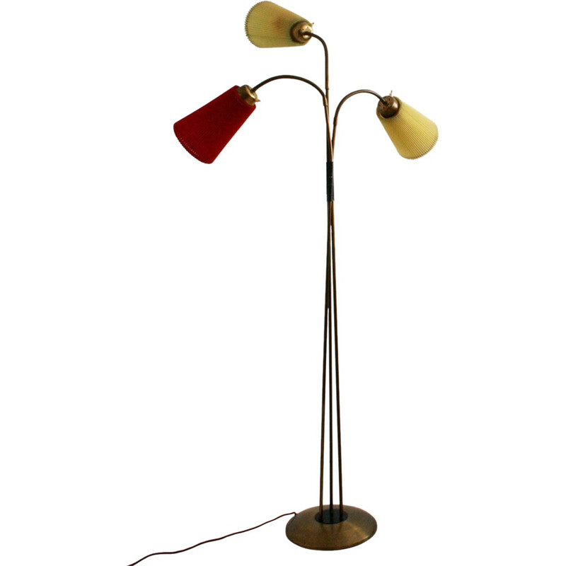 Lampadaire vintage italien avec bras amovibles - 1950