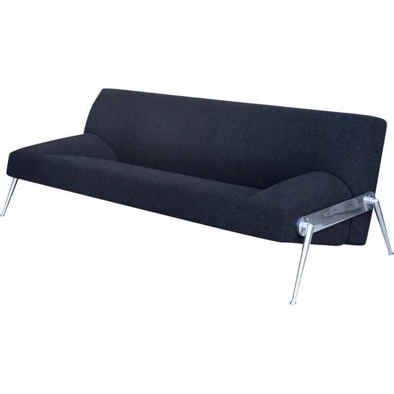 Interprofil daybed sofa in grey fabric, Stefan HEILIGER - 1990s