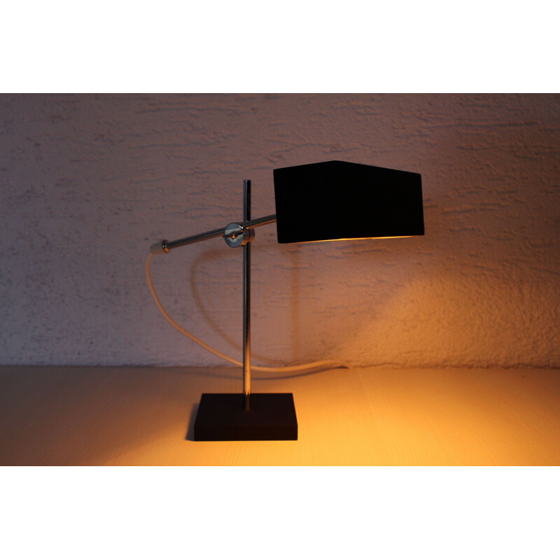 Lampe de bureau vintage moderniste par Leclaire et Schäfer 1950