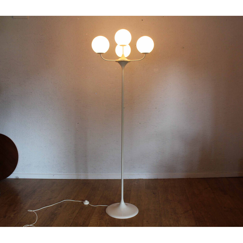 Lampadaire vintage Temde Leuchten par E.R Nele 1960