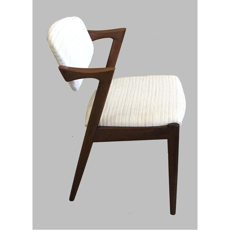 Lot de 4 chaises vintage en palissandre de Kai Kristiansen 1960