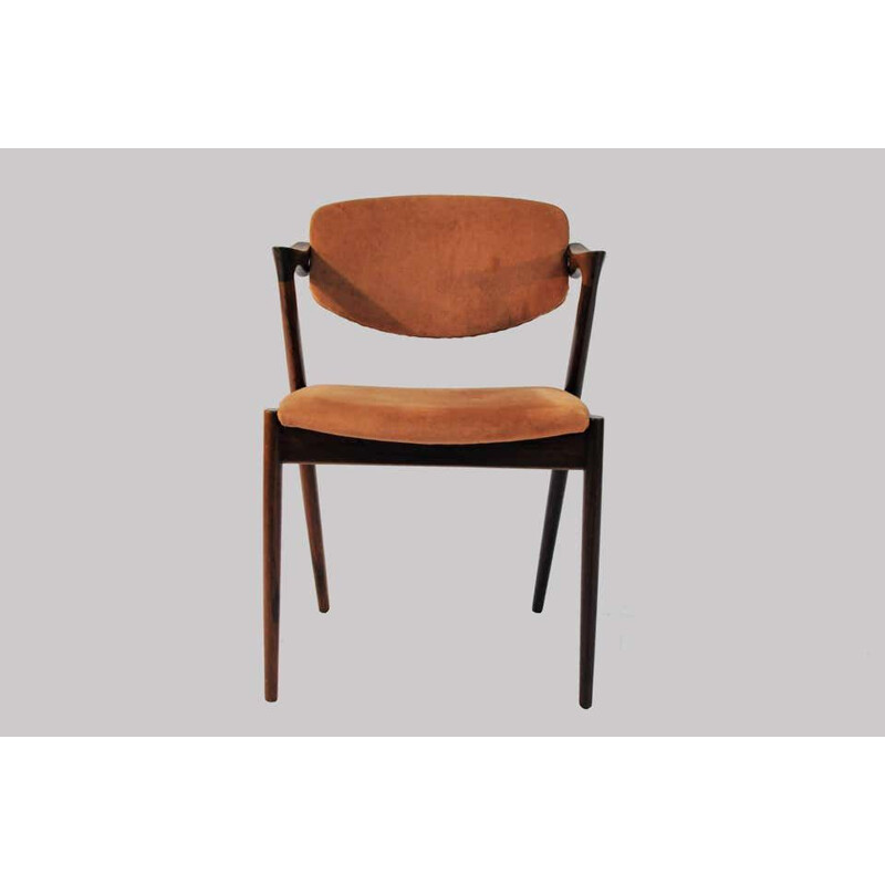 Set of 6 vintage rosewood chairs by Kai Kristiansen 1960