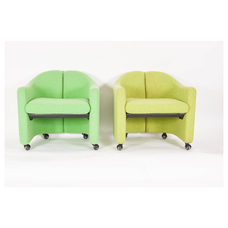 Set of 4 Tecno "142" easy chairs Eugenio GERLI - 1960s