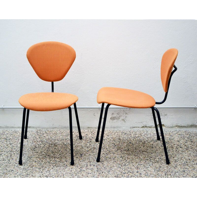 Ein Paar Vintage-Stühle von Campo e Graffi für die ISA Bergamo, 1950