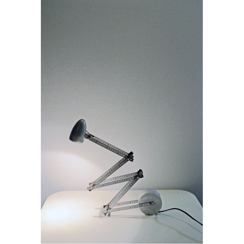 Verstellbare Vintage-Halogenlampe aus Aluminium, Frankreich 1980