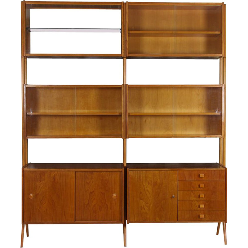 Vintage wall unit by Frantisek Jirak for Tatra Nabytok 1960s