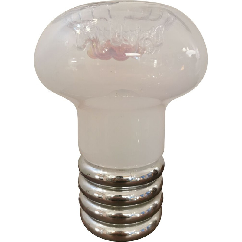 Lampe de table vintage Space Age en verre de Murano par Mazzega