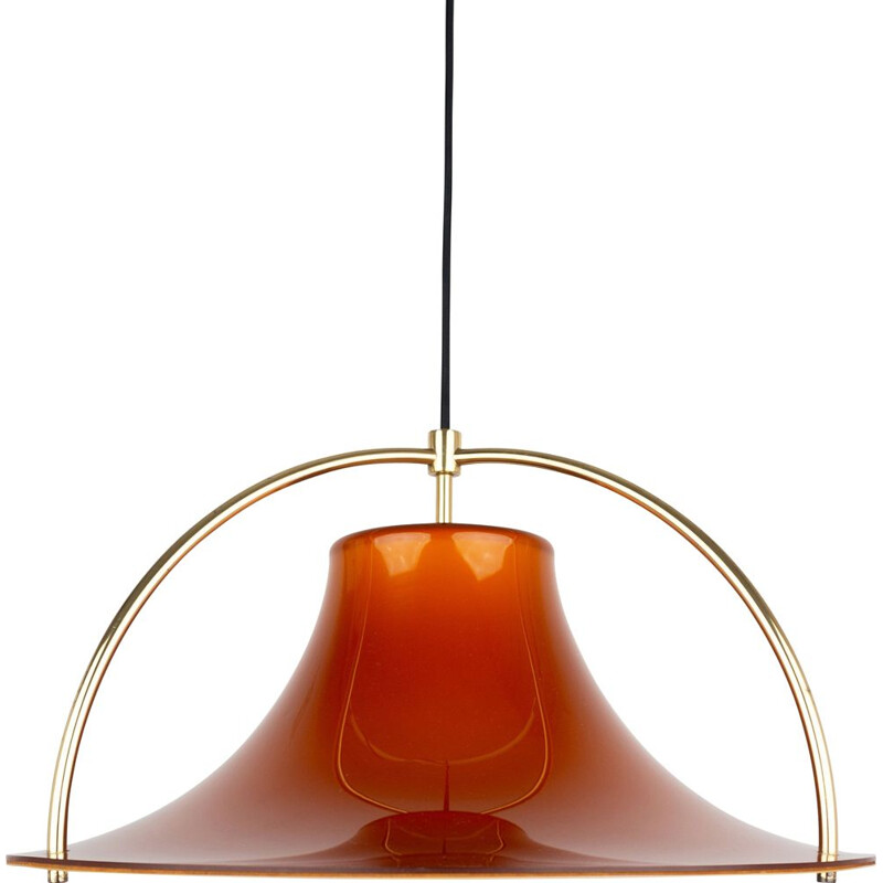 Vintage pendant lamp by Jo Hammerborg & Fog og Morup, Danish 1977s