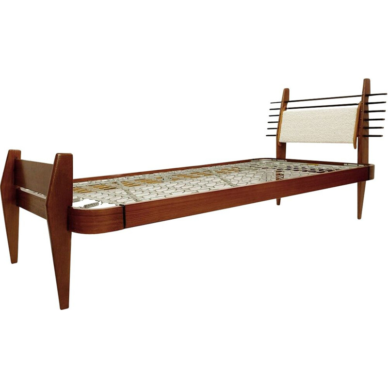 Vintage bed in wood Italian