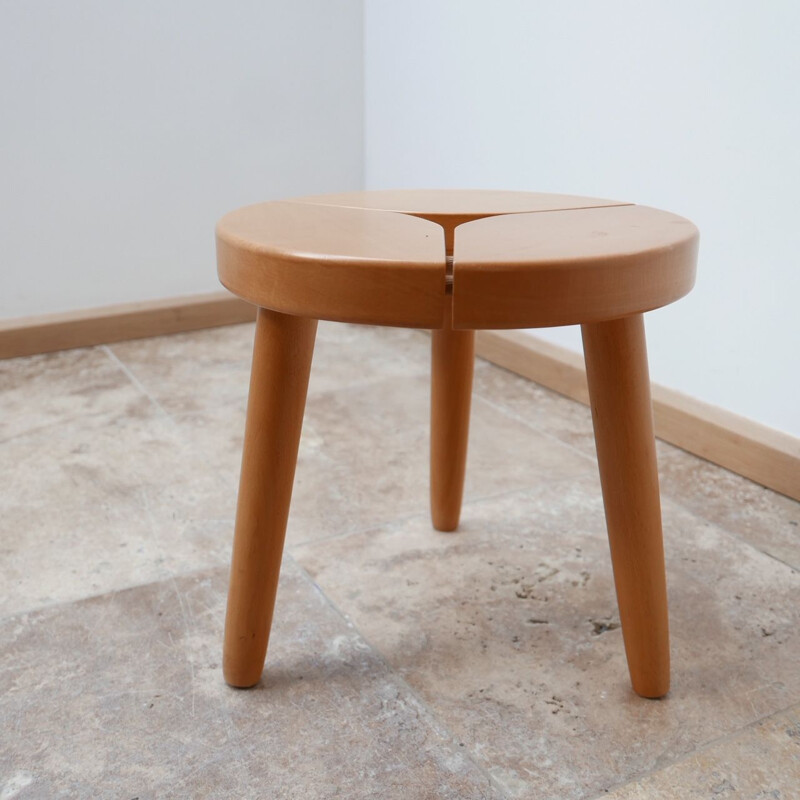Mid-Century Pine Stool or Side Table, Sweden 1980s