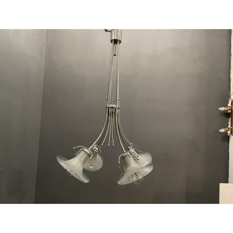 Lámpara vintage de cristal de Murano de Sciolari