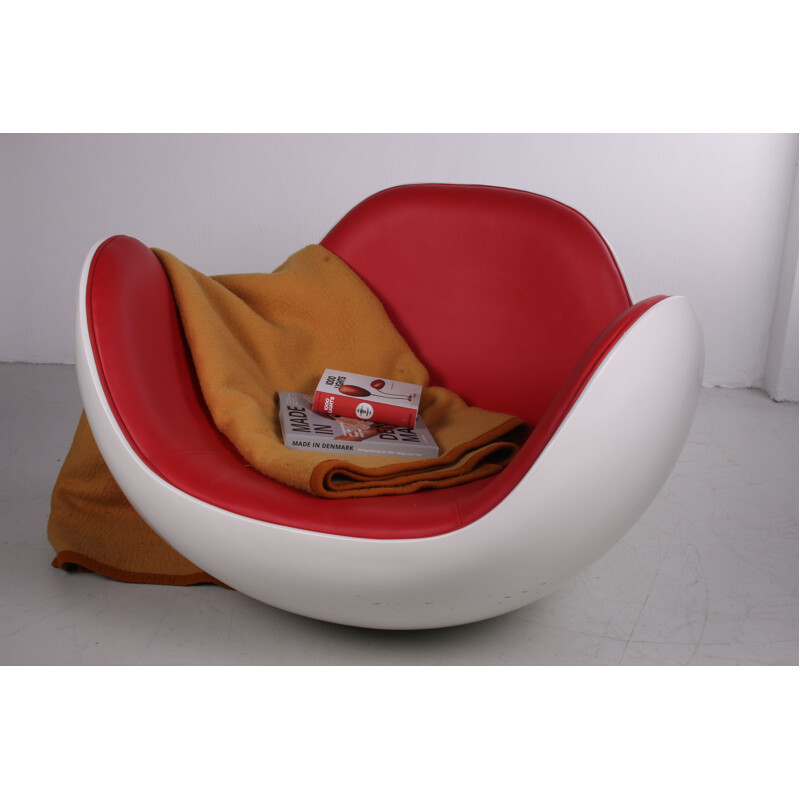 Vintage Space Age rocking chair Placenta chair by Diego Battista & Brion-A