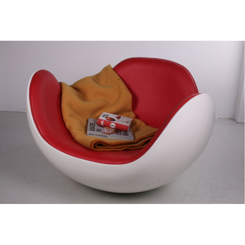 Vintage Space Age rocking chair Placenta chair by Diego Battista & Brion-A