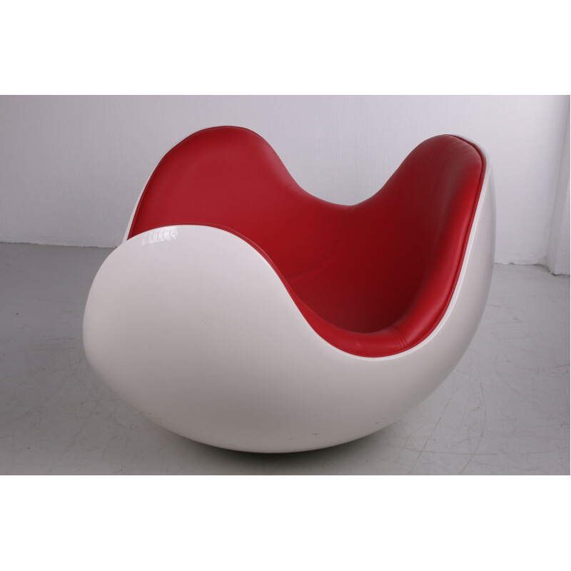 Vintage Space Age rocking chair Placenta chair by Diego Battista & Brion-A