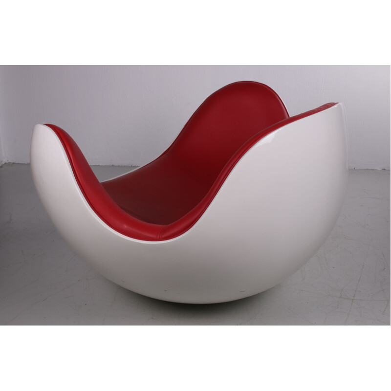 Vintage Space Age rocking chair Placenta chair by Diego Battista & Brion-A