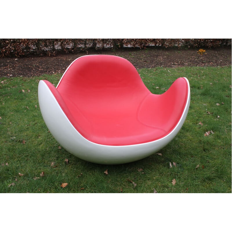 Vintage Space Age rocking chair Placenta chair by Diego Battista & Brion-A