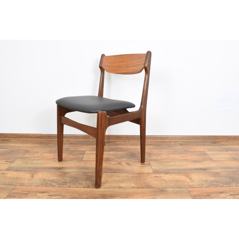 Set of 6 vintage Teak Dining Chairs by Erik Buch, Danish 1960s