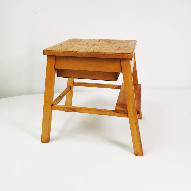 Vintage Stool with storage space, Germany 1960s